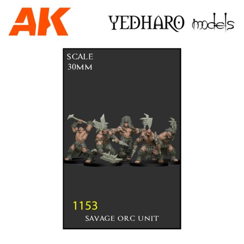 YDM1153 Savage Orc Unit Scale 30mm SO30SOU01