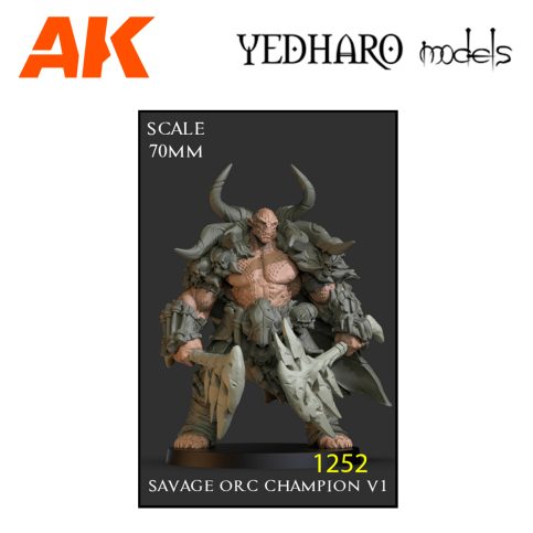 YDM1252 Savage Orc Champion V1 Scale 70mm SO70SOCH01