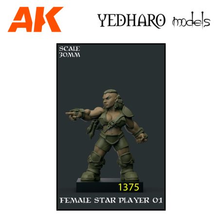 YDM1375 Female Star Player 01 Scale 30mm DWFFFSP01