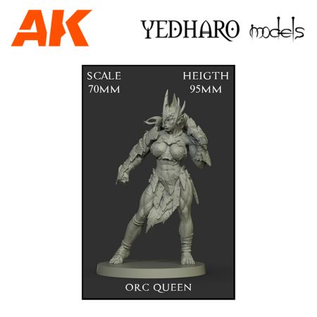 YDM1450 Orc Queen V1 Scale 70mm OW70OQE1