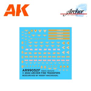 AR99052F Afrika Korps Heer Uniform Patches for Armor Troops 1/35