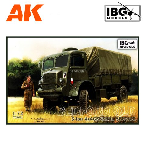 IBG72001 Bedford QLD 3 ton 4x4 General service 1/72