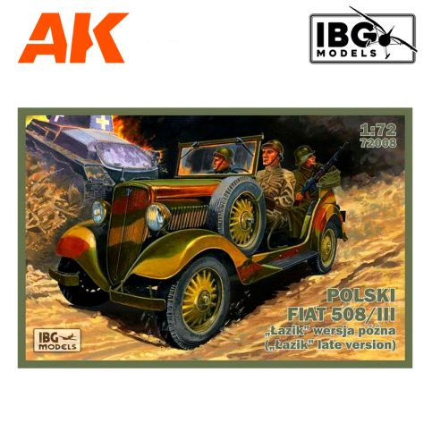 IBG72008 Polski Fiat 508/III "Lazik" wersja późna ("Lazik" late version) 1/72