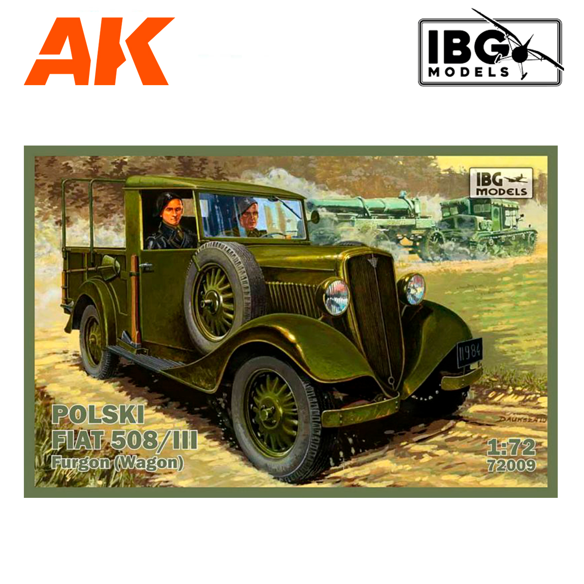 1/72 IBG POLISH ARMY 1939 MARKINGS - POLSKI FIAT 508/III FURGON WAGON 