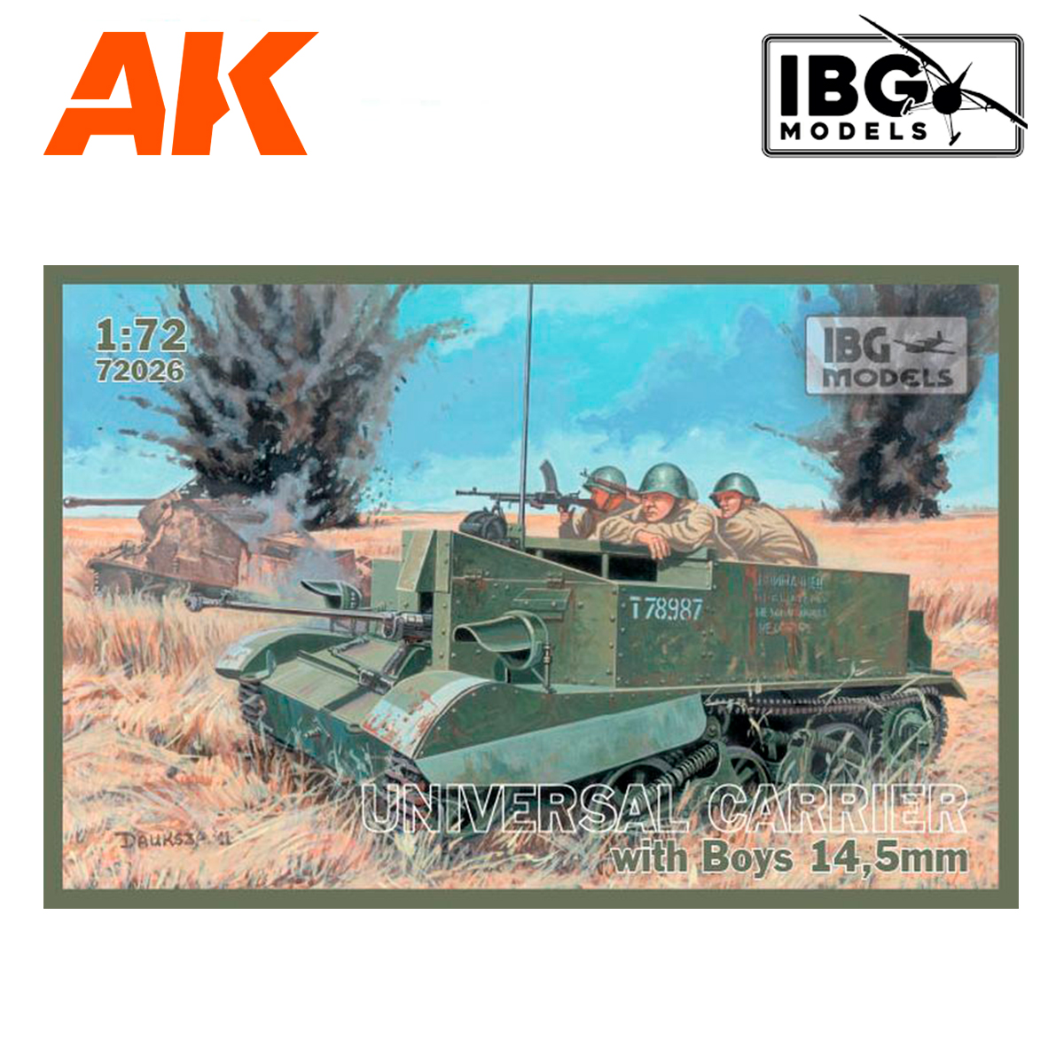 UNIVERSAL CARRIER I Mk.I   with Boys AT rifle 1/72