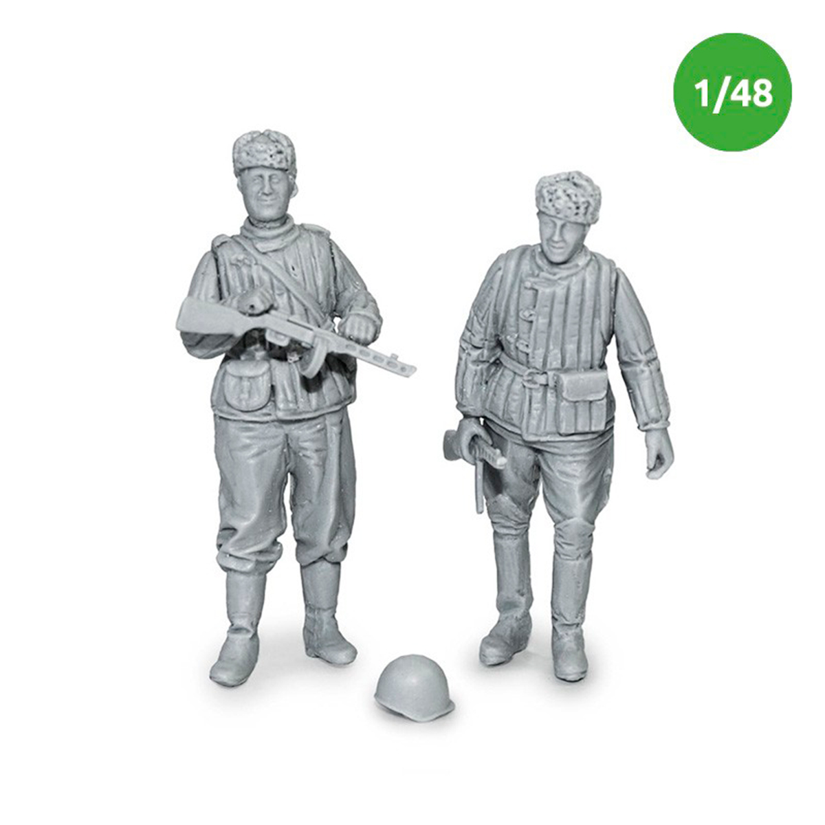 WWII Sovietic soldiers 1/48