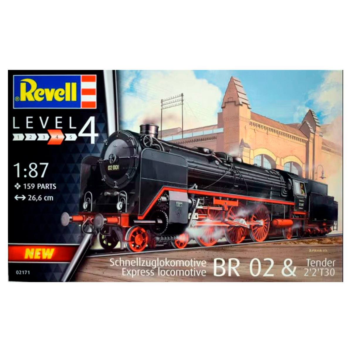 Express locomotive BR 02 & Tender 2’2’T30 1/87