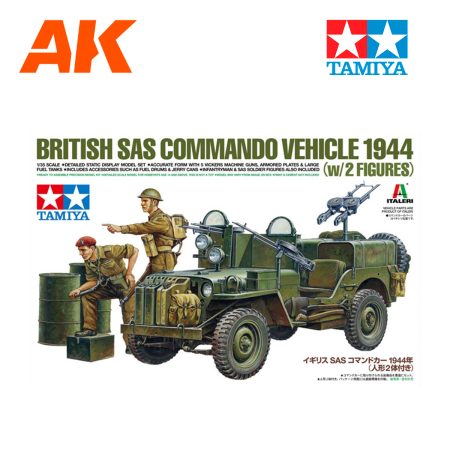 TAM25423 1/35 British SAS Commando Vehicle 1944 (w/2 Figures)