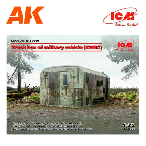 ICM 35010 Truck box of military vehicle (KUNG)
