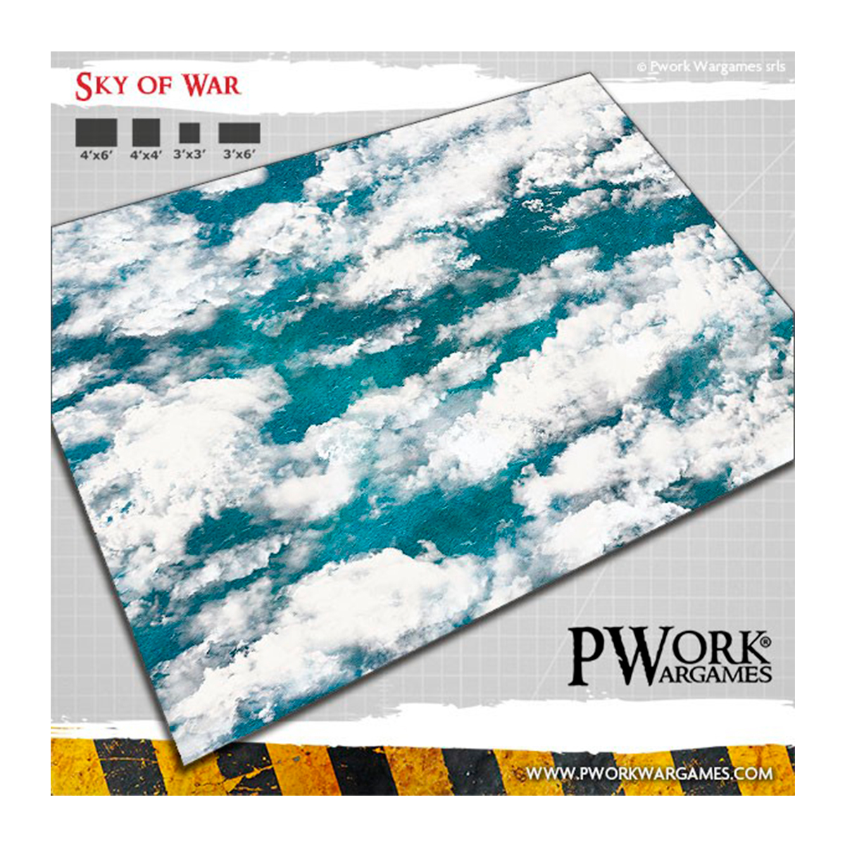 Neoprene Mat Sky of War 44×60″