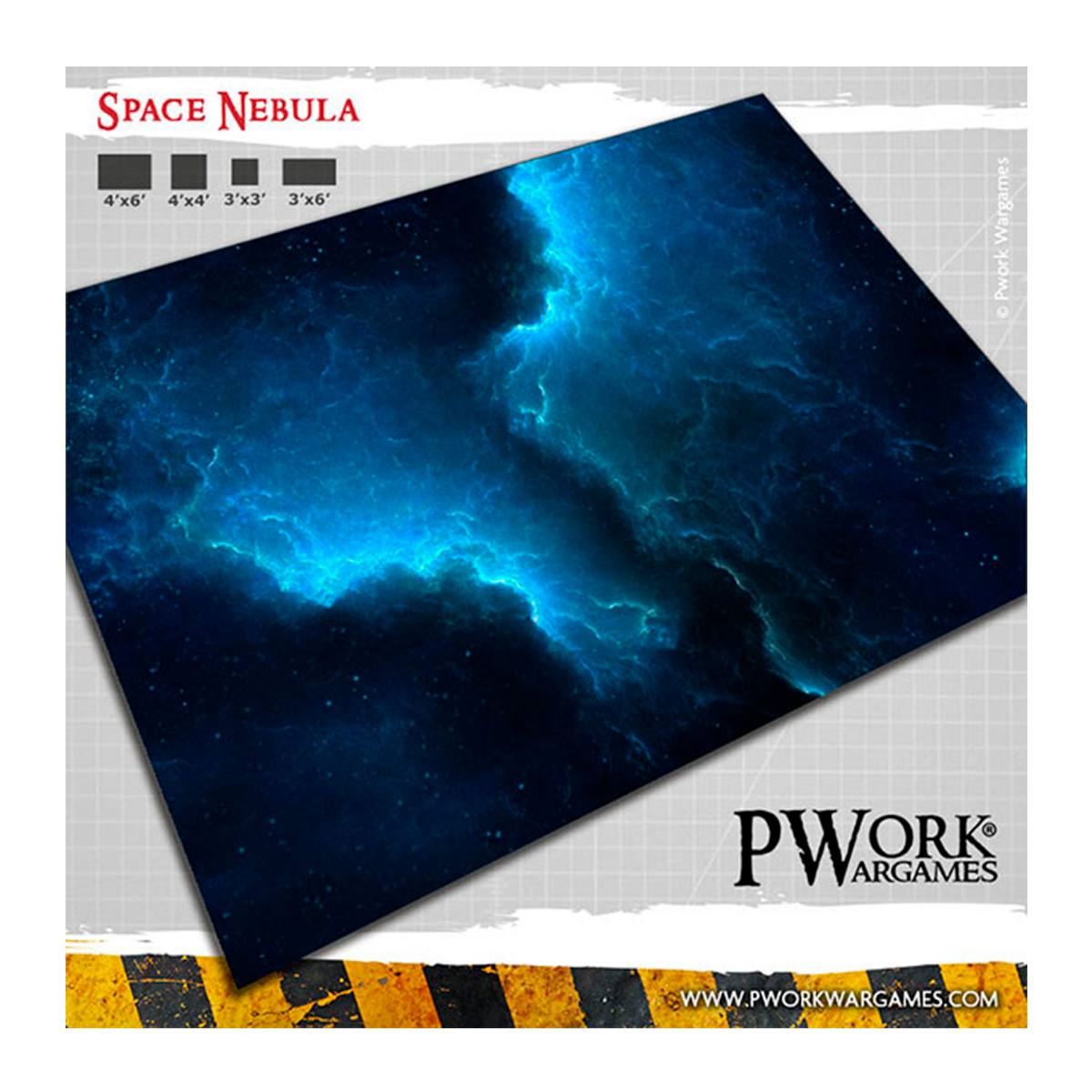 Neoprene Mat Space Nebula 44×60″
