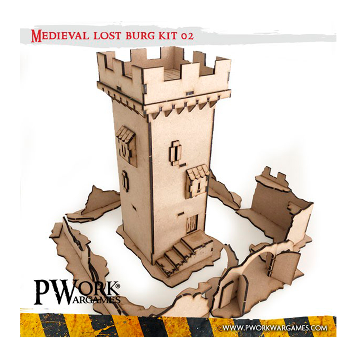 Medieval Lost Burg 02 – MDF Terrain Scenery