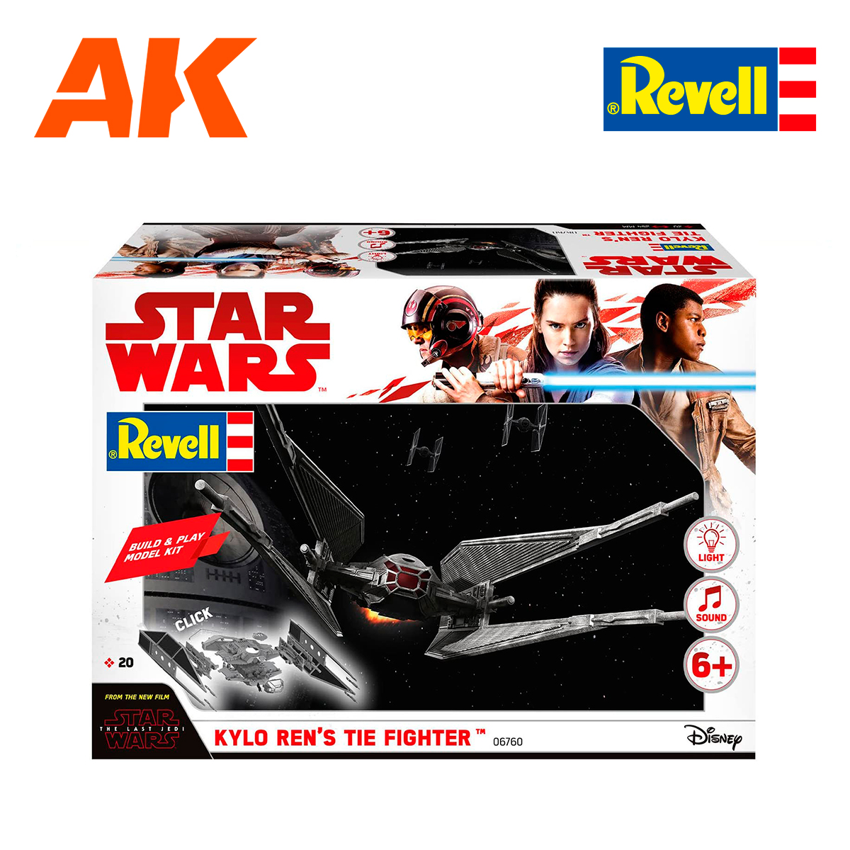 Buy 1/70 Star Wars Build & Play Kylo Ren's TIE Fighter (Episode VIII) online  for 19,50€