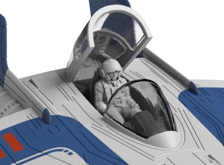 Star Wars Build & Play Kit Resistance A-Wing Fighter blau Konstruktionsspielzeug 