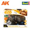 REV06768 1/28 Build & Play Star Wars Imperial Patrol Speeder x2 Han Solo with New Tool