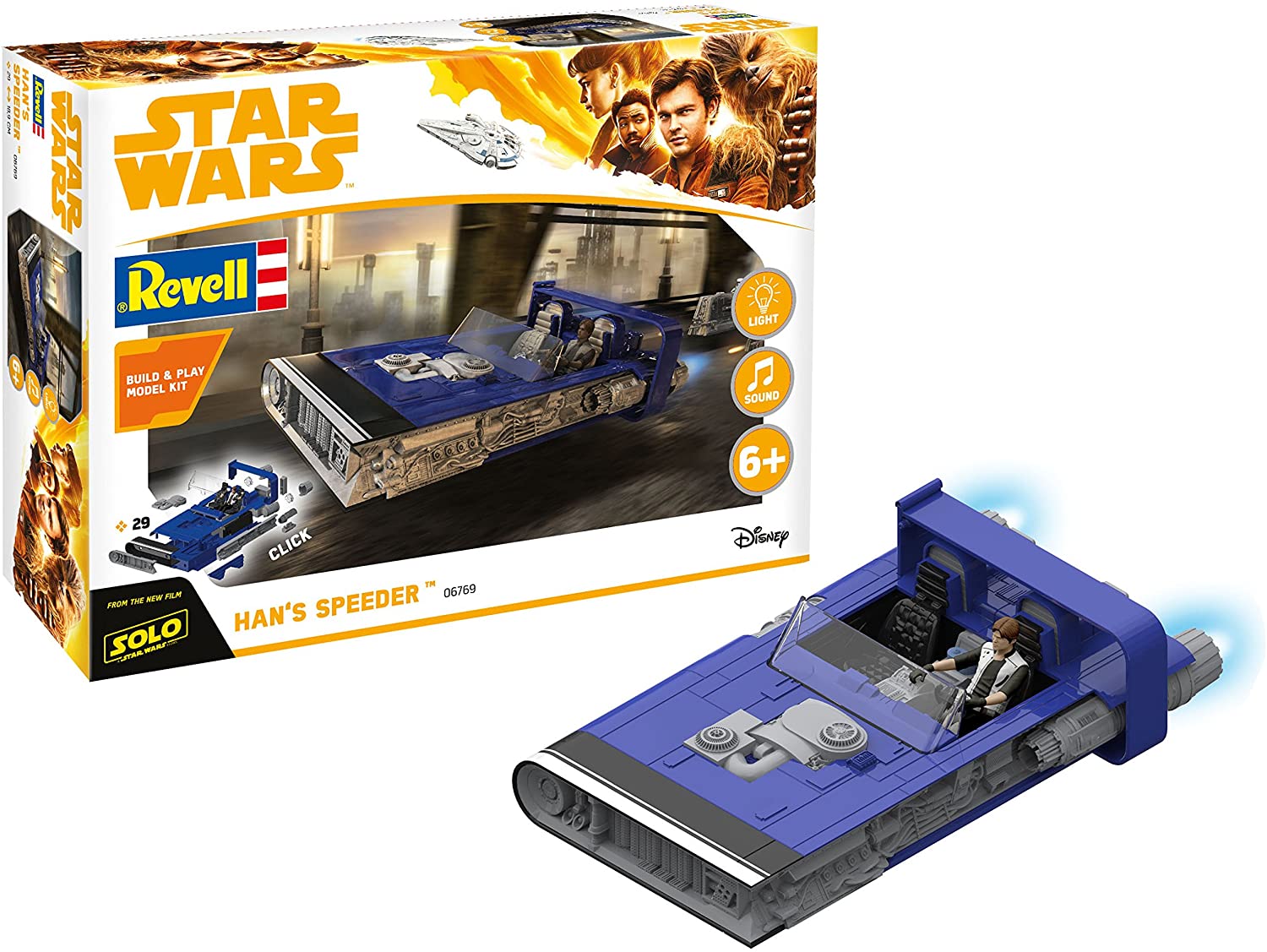Revell 06769 Star Wars Solo Build & Play Han's Speeder 
