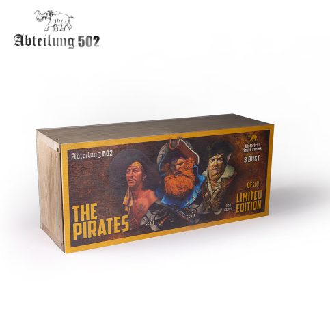 ABT1029 PIRATE BUSTS DELUXE WOODEN BOX LIMITED EDITION