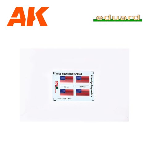 ED3DL53002 US ensign flag modern SPACE 1/350