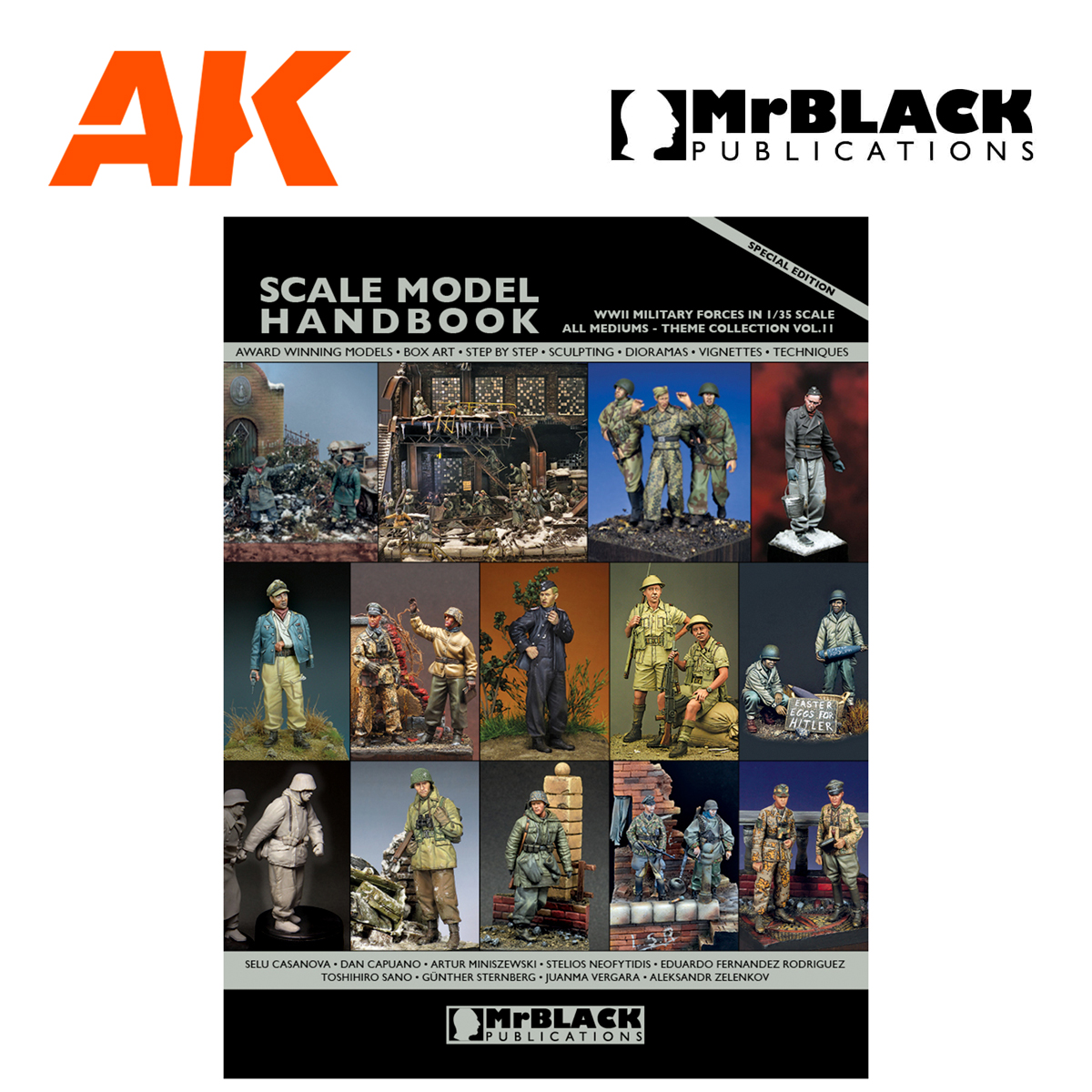 Scale Model Handbook: WWII Military Forces in 1/35 Scale, Theme Collection Vol.11