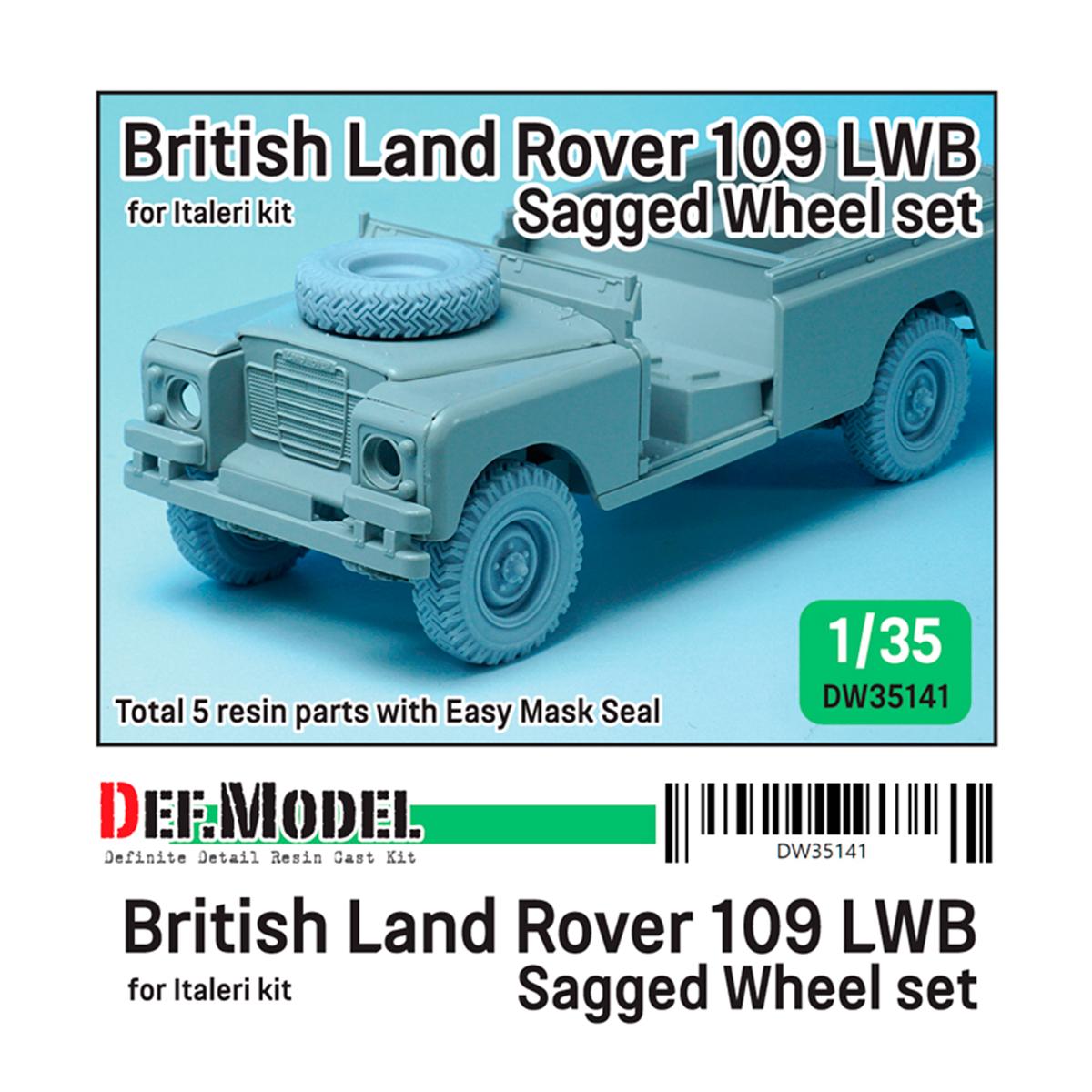 British land rover 109 LWB wheel set (for italeri 1/35)