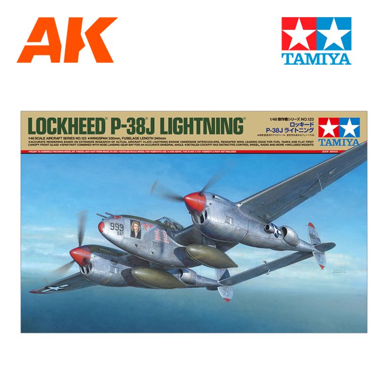 TAM61123 1/48 Lockheed P-38J Lightning