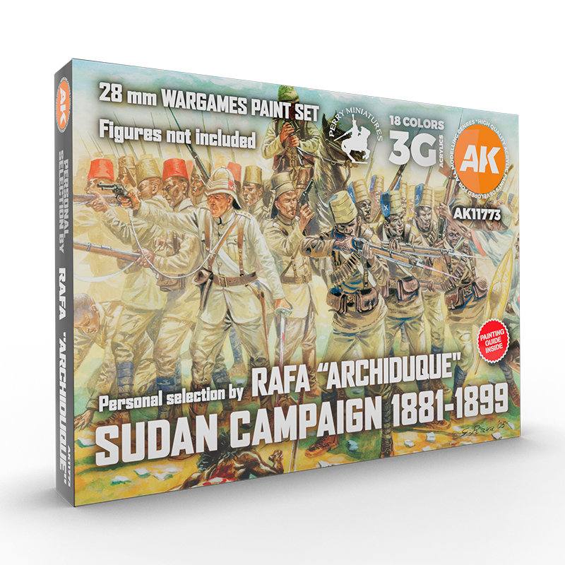 SIGNATURE SET – RAFA «ARCHIDUQUE» – SUDAN CAMPAIGN 1881-1899 – 28MM WARGAME PAINT SET