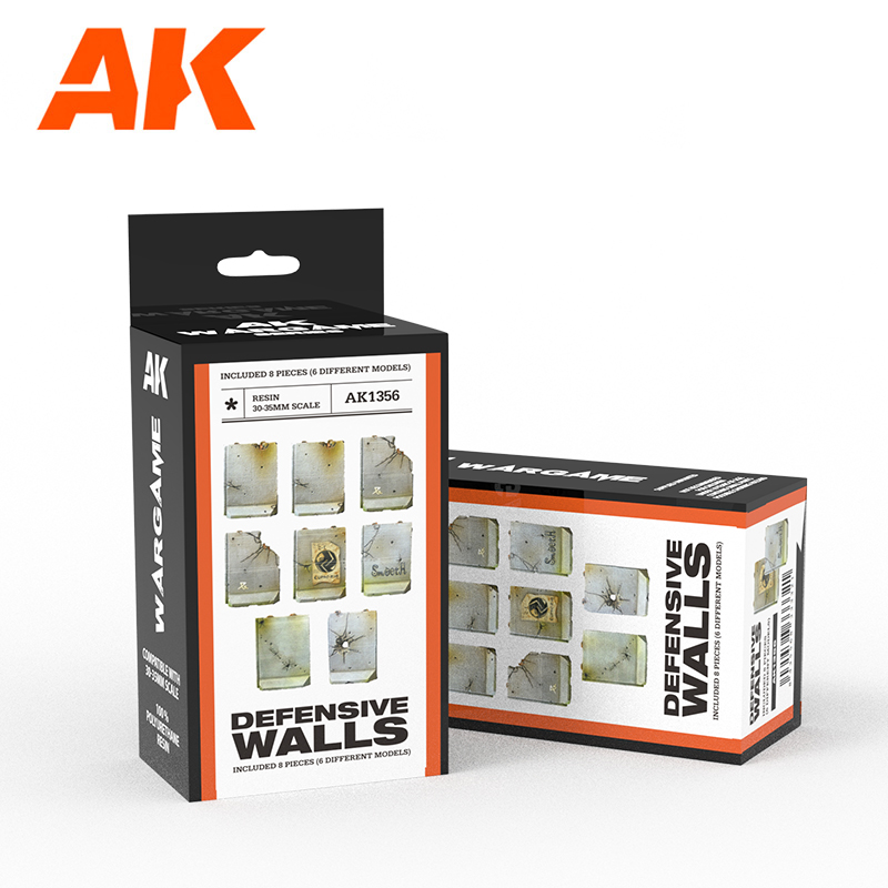 Buy DEFENSIVE WALLS- SCENOGRAPHY WARGAME SET - 100% POLYURETHANE RESIN  COMPATIBLE WITH 30-35MM SCALE online for12,50€