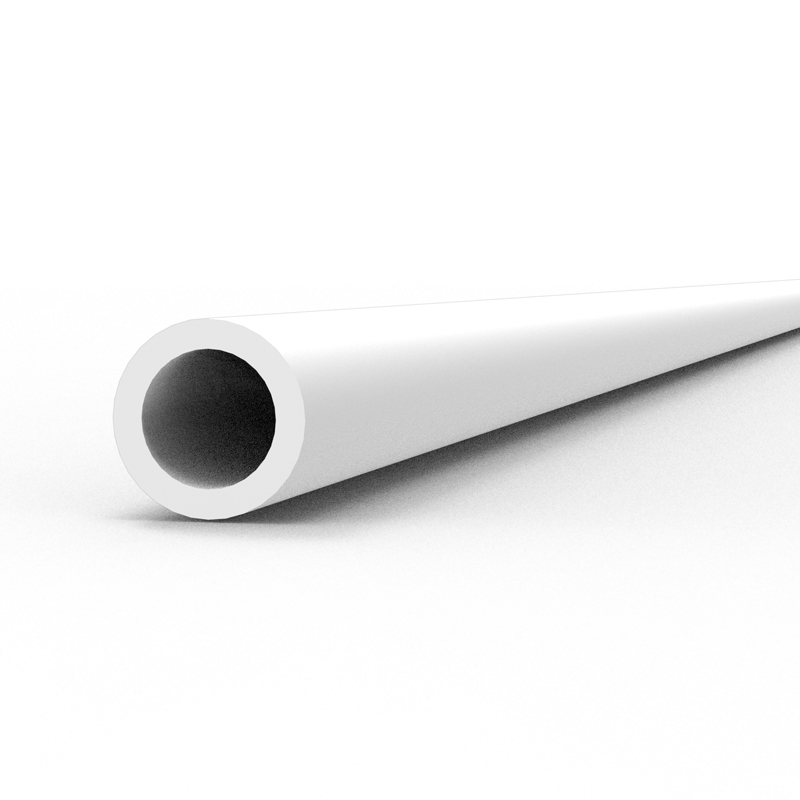 Hollow tube 2.00 diameter x 350mm – STYRENE HOLLOW TUBE – (6 units)