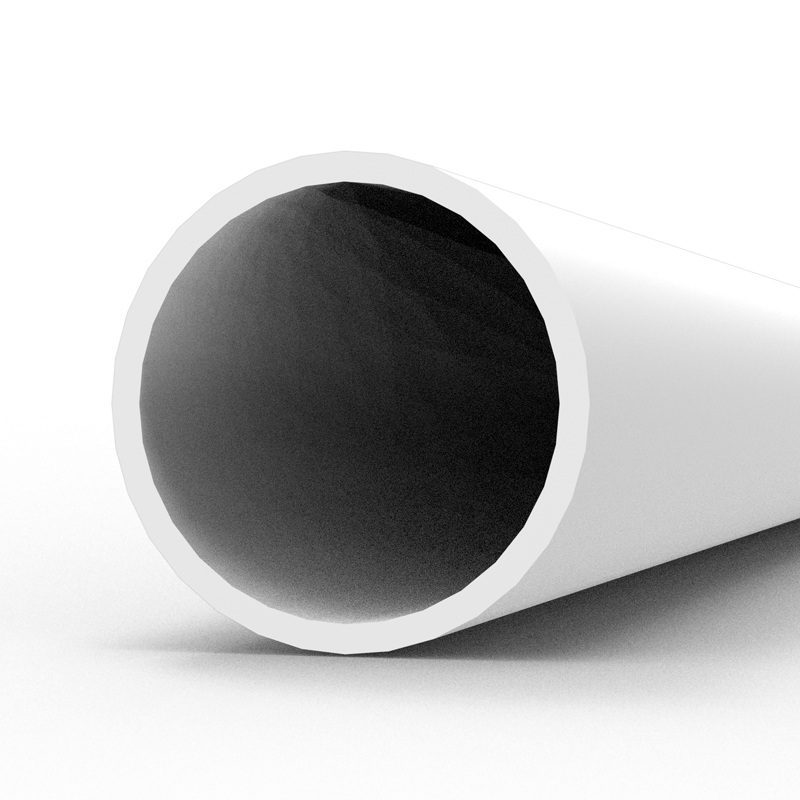 Hollow tube 5.00 diameter x 350mm – STYRENE HOLLOW TUBE – (4 units)