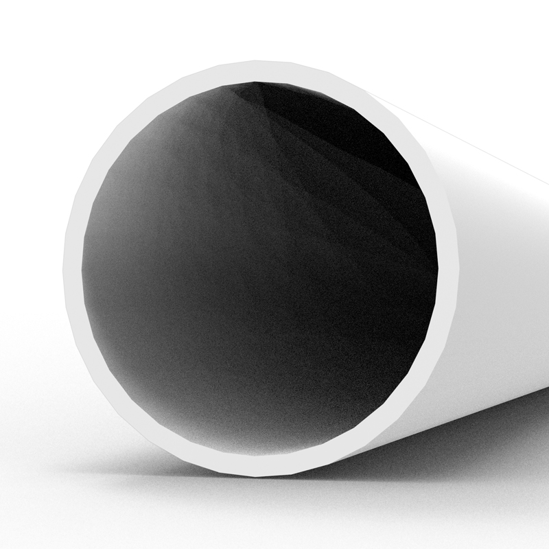 Hollow tube 6.00 diameter x 350mm – STYRENE HOLLOW TUBE – (3 units)