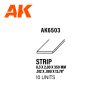 AK6503 Strips 0.30 x 2.00 x 350mm - STYRENE STRIP - (10 units)