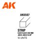 AK6507 Strips 0.50 x 0.50 x 350mm - STYRENE STRIP - (10 units)
