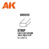 AK6520 Strips 1.00 x 2.00 x 350mm - STYRENE STRIP - (10 units)