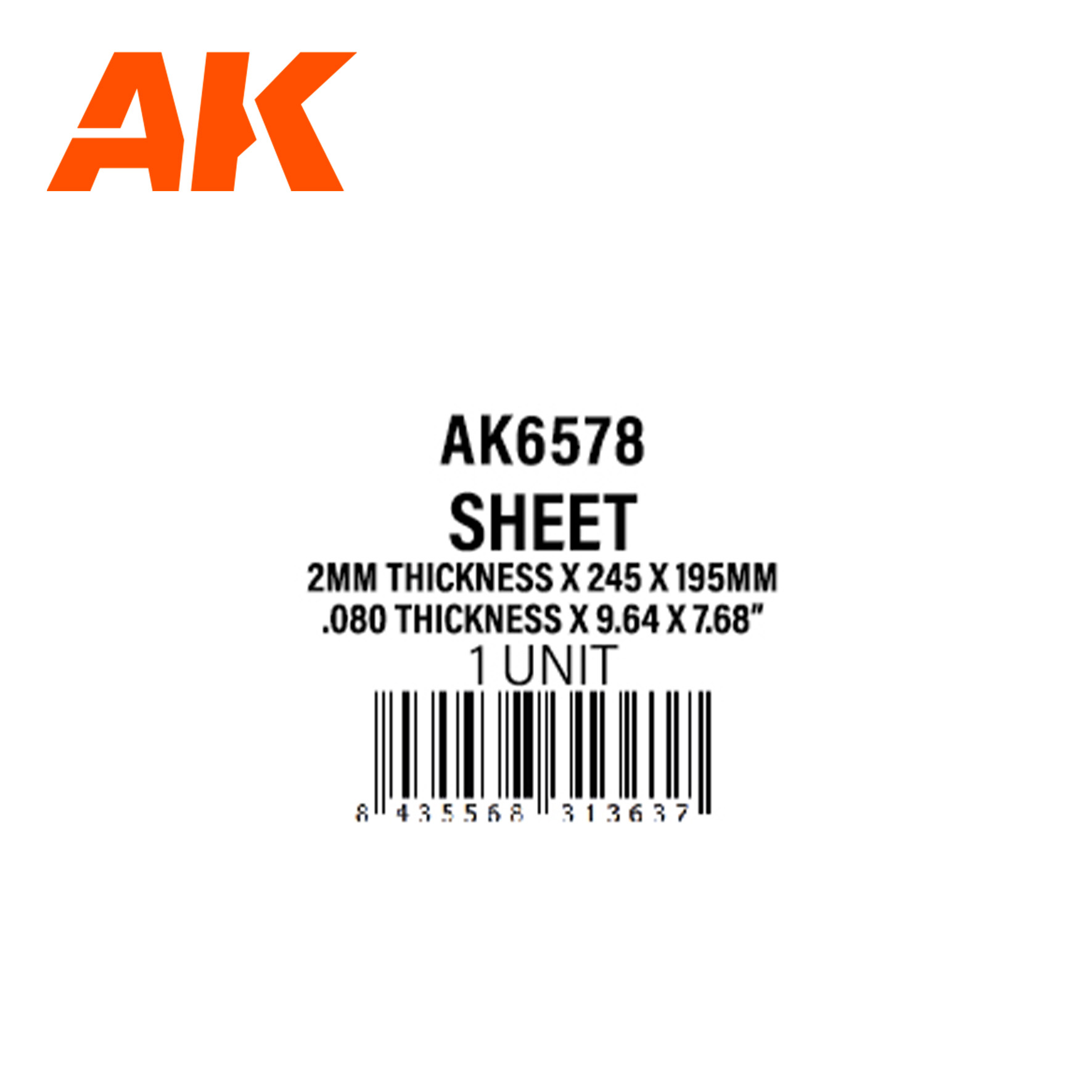 thumbnail image 2 of Plus Model 2.0mm Styrene Sheets (2 Sheets) – Perfect For Car & Cycle Modeling 2 of 6