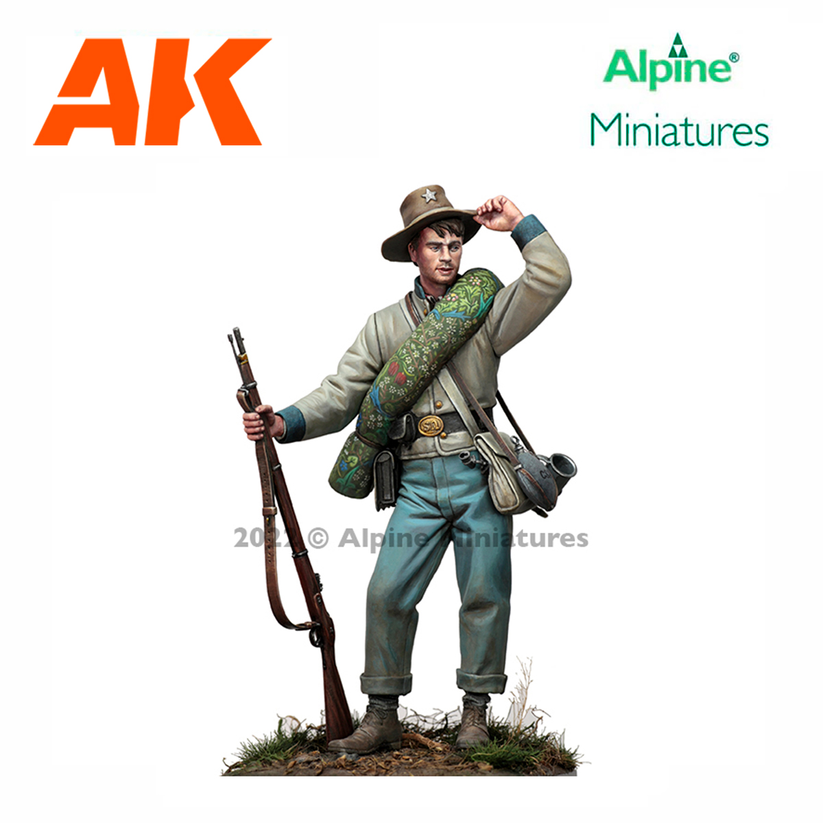 Alpine Miniatures – Texas Infantry, 1863  (1/16)