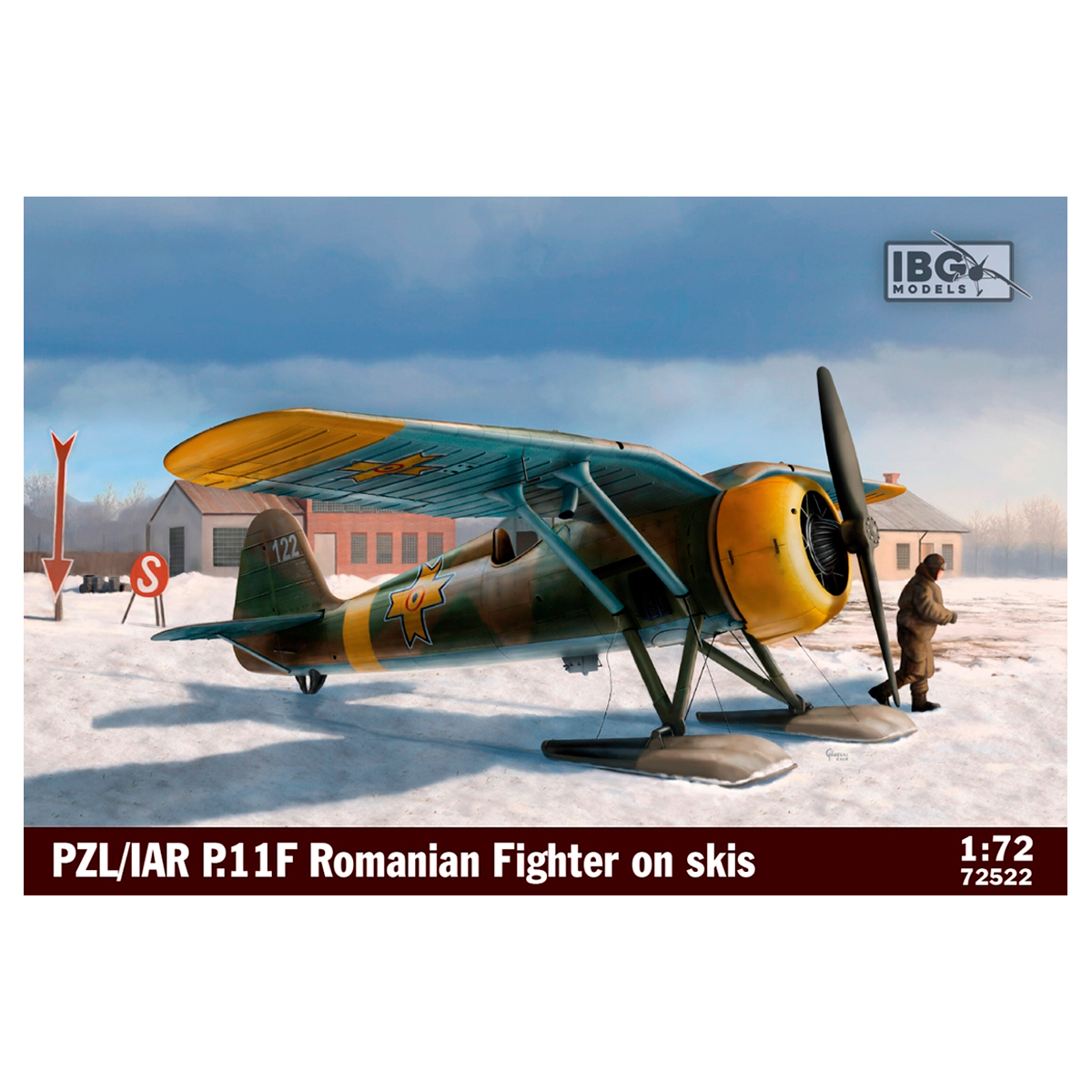 PZL/IAR P.11F Romanian Fighter on skis 1/72