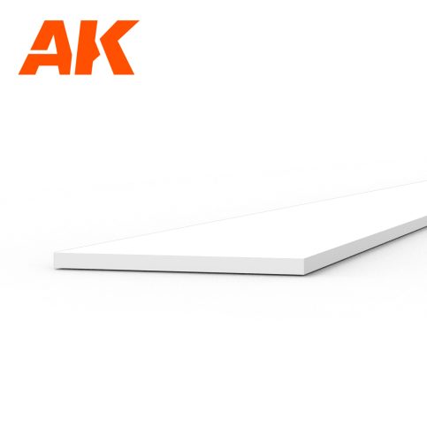 AK6506 Strips 0.30 x 5.00 x 350mm - STYRENE STRIP - (10 units)