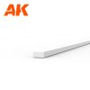 AK6508 Strips 0.50 x 1.00 x 350mm - STYRENE STRIP - (10 units)