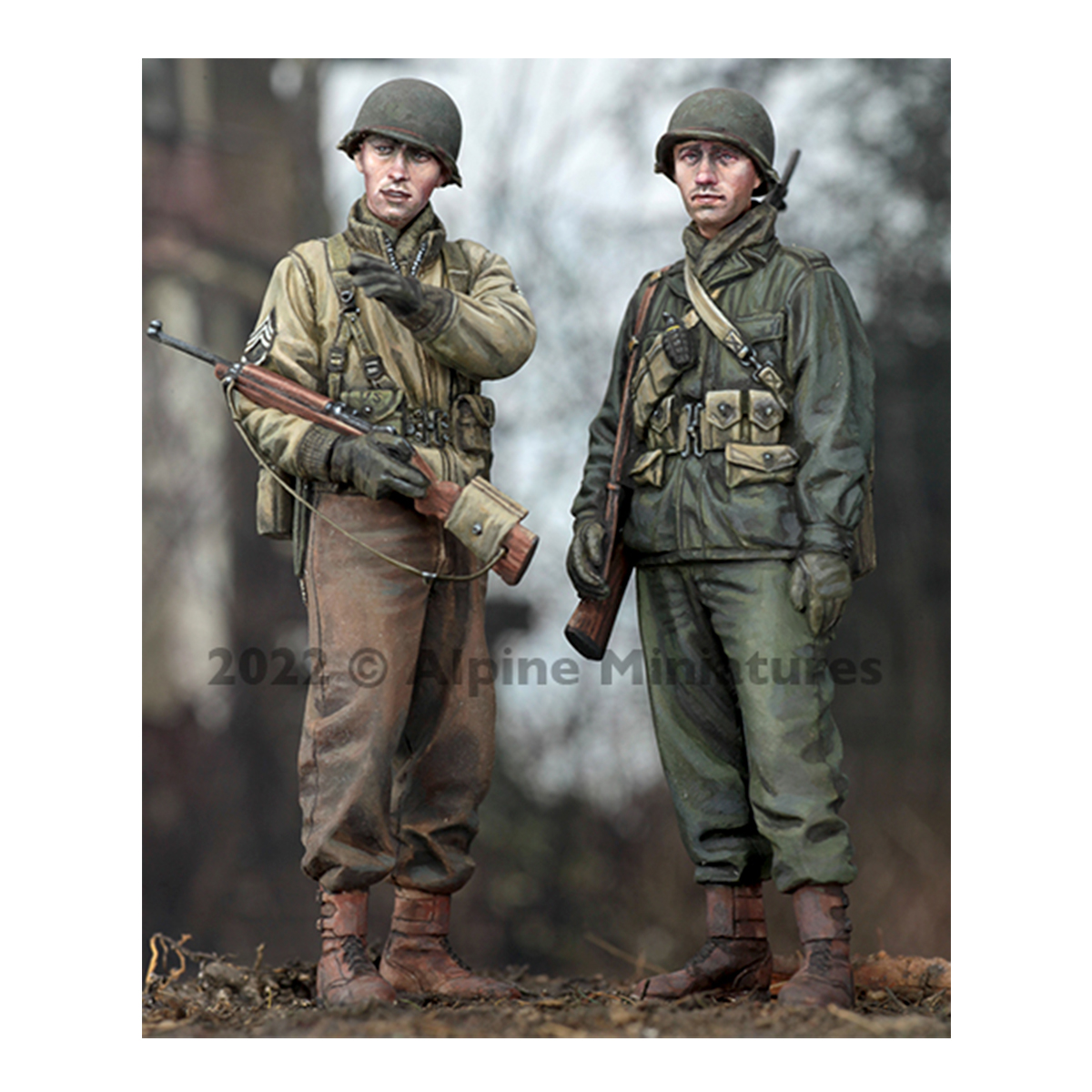 WW2 US Infantry Set (2 fig) 1/35