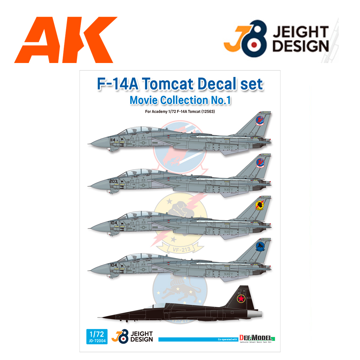 F-14A Tomcat Decal set – Movie Collection No.1