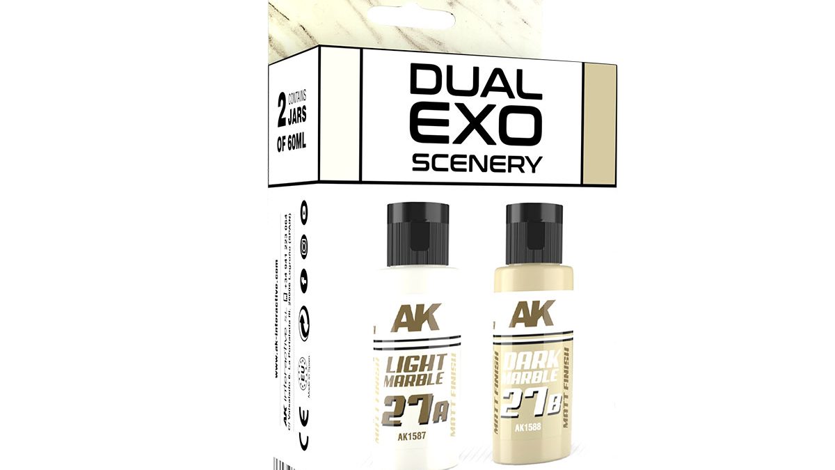 AK Interactive Light Vegetation & Dark Vegetation Dual Exo Paint Set