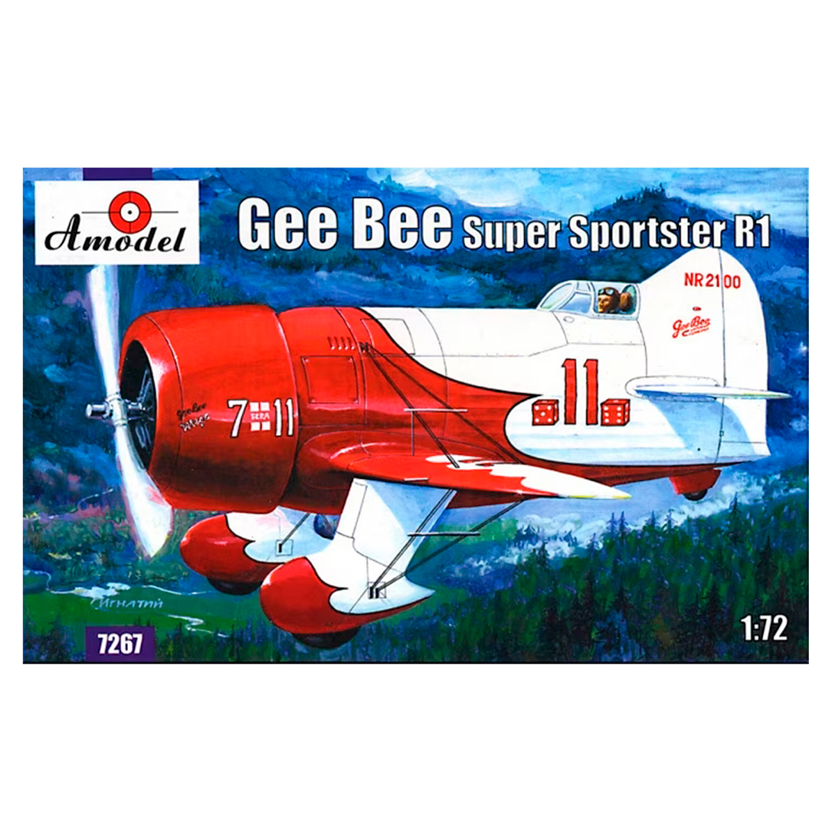 AMODEL 1/72 Gee Bee Super Sportster R1