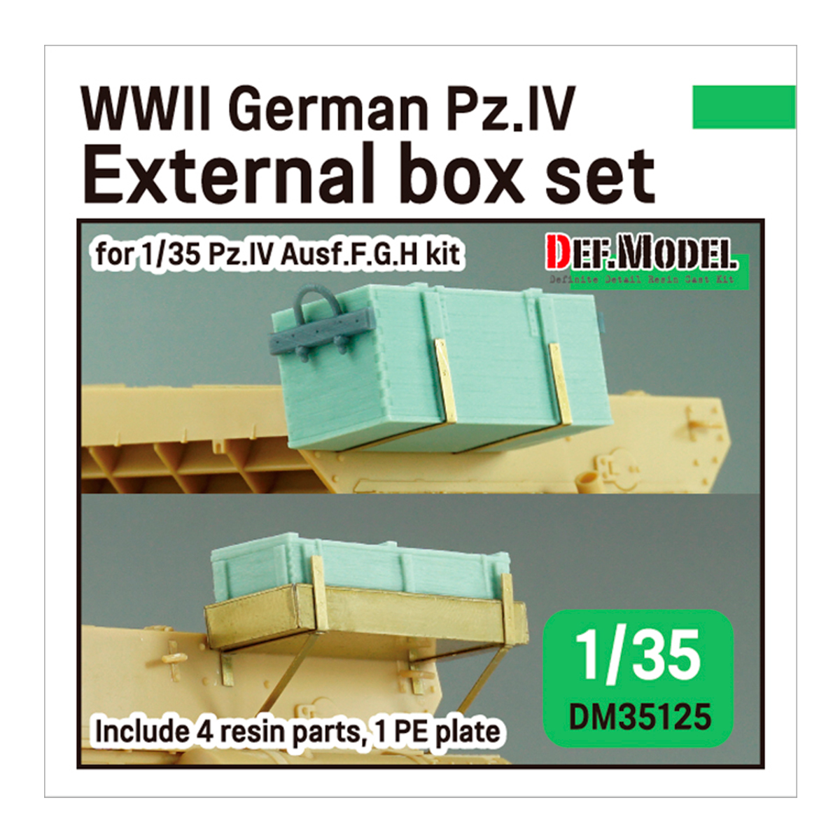 WWII German Pz.IV External box set (for Pz.IV Ausf.G H kit) 1/35