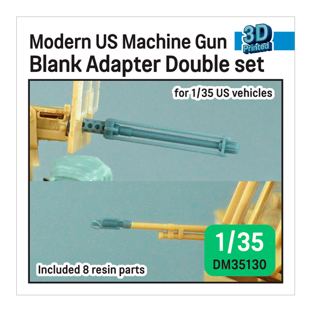 Modern US Machine gun Blank Firing Adapter barrel set (for 1/35 US vehicles)
