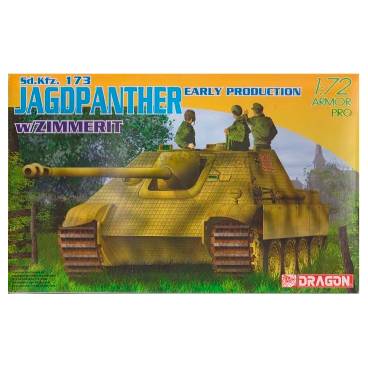 DRAGON 1/72 Sd.Kfz.173 Jagdpanther (Early Prod) w/zimmerit