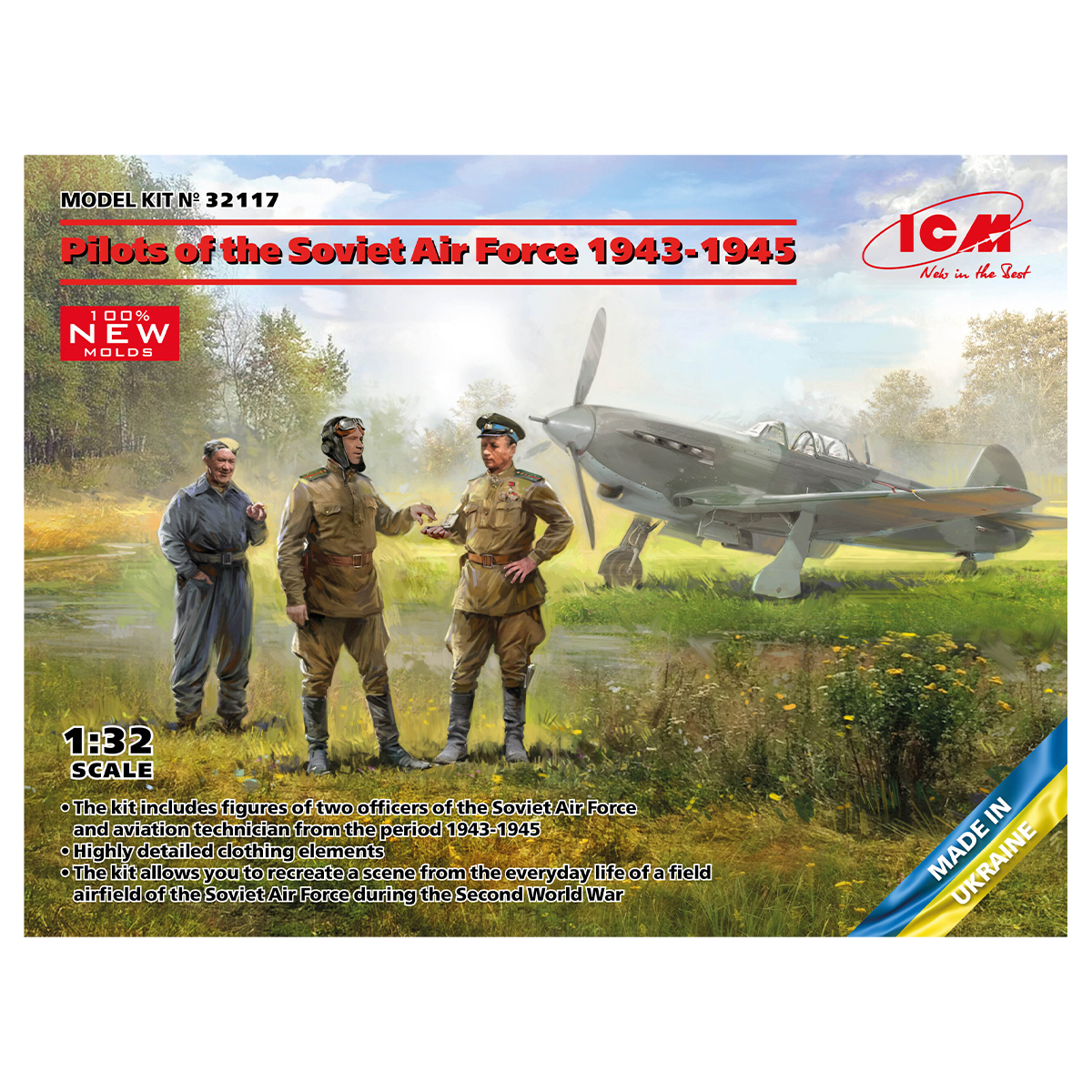 Pilots of the Soviet Air Force 1943-1945 (100% new molds) 1/32