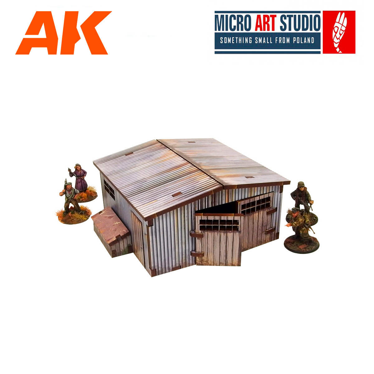 WW2 Normandy Large Tin Shed PREPAINTED