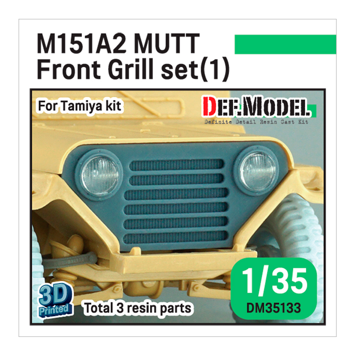 Modern US M151A2 Mutt front grill set (1) (for 1/35 Tamiya kit)