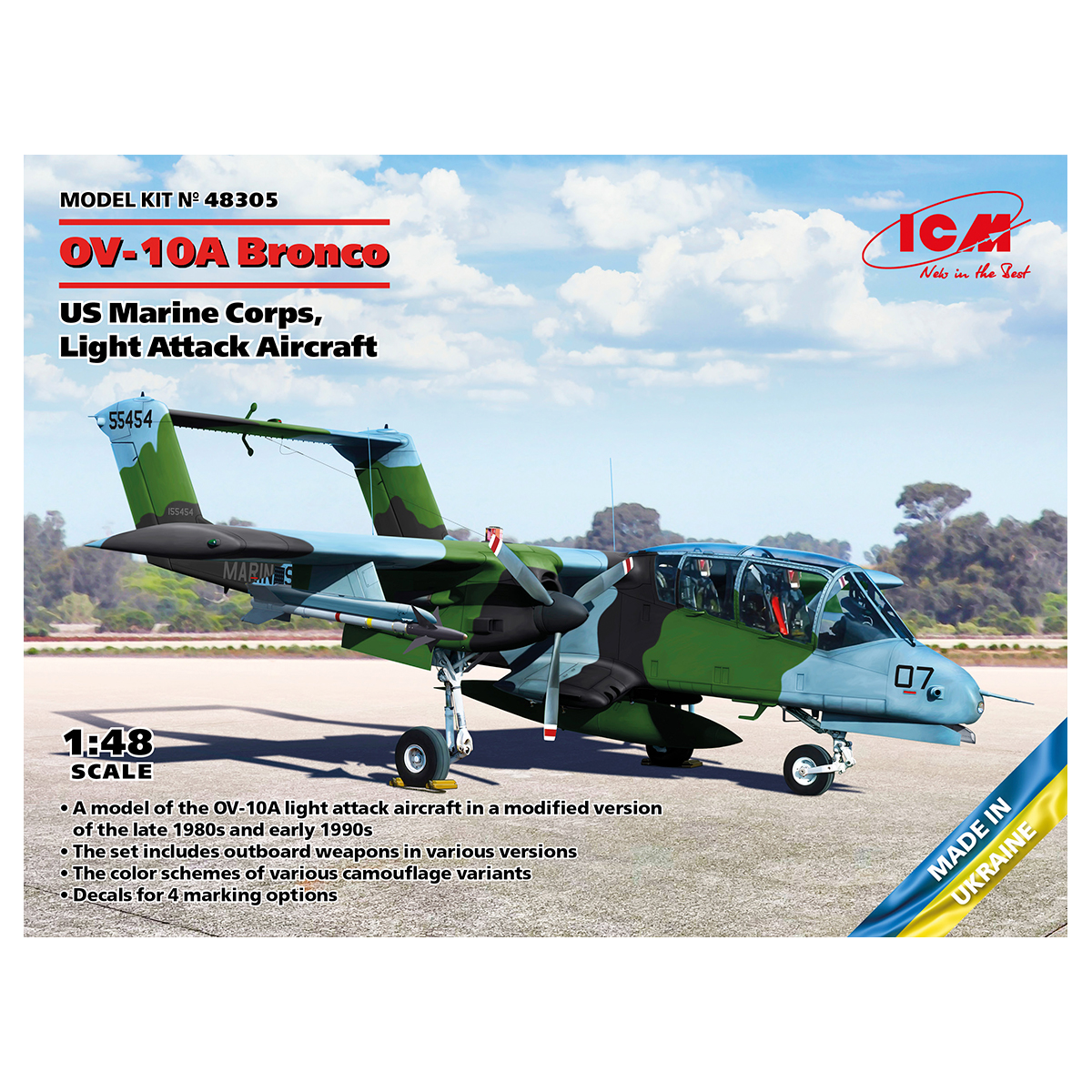 OV-10А Bronco US Marine Corps, Light Attack Aircraft 1/48