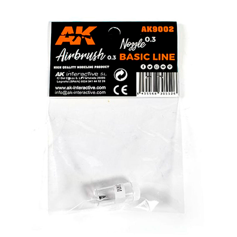Buy 0.3 NOZZLE FOR AK AIRBRUSH online for 5,50€